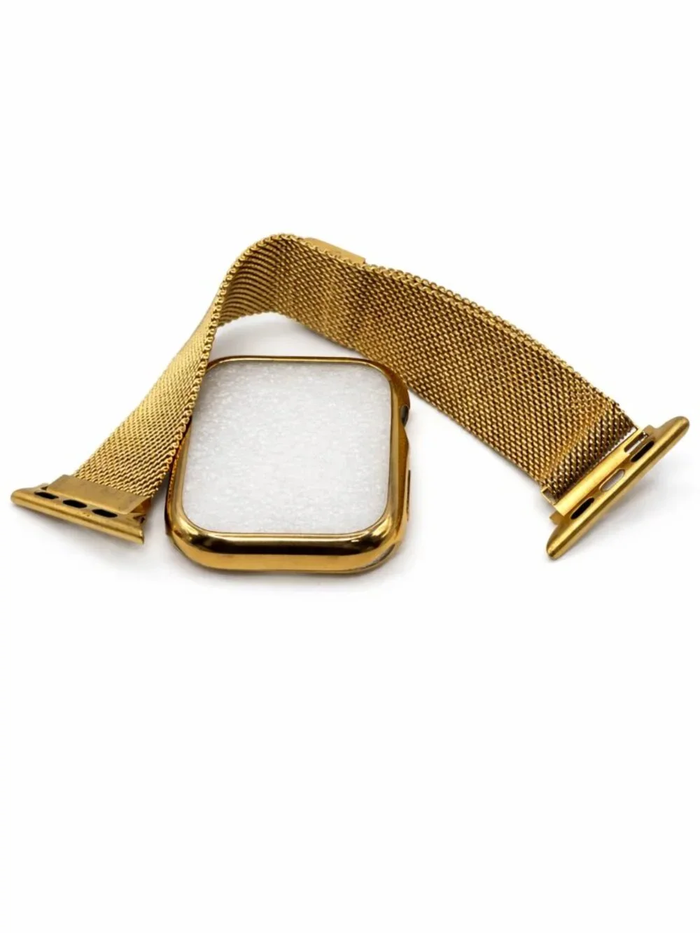 Posh Tech Gold Milanese Apple Watch Band Case Set 42/44/45mm
